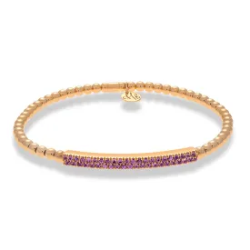 0.60ctw Pink Sapphires Tresore Stretch Bracelet