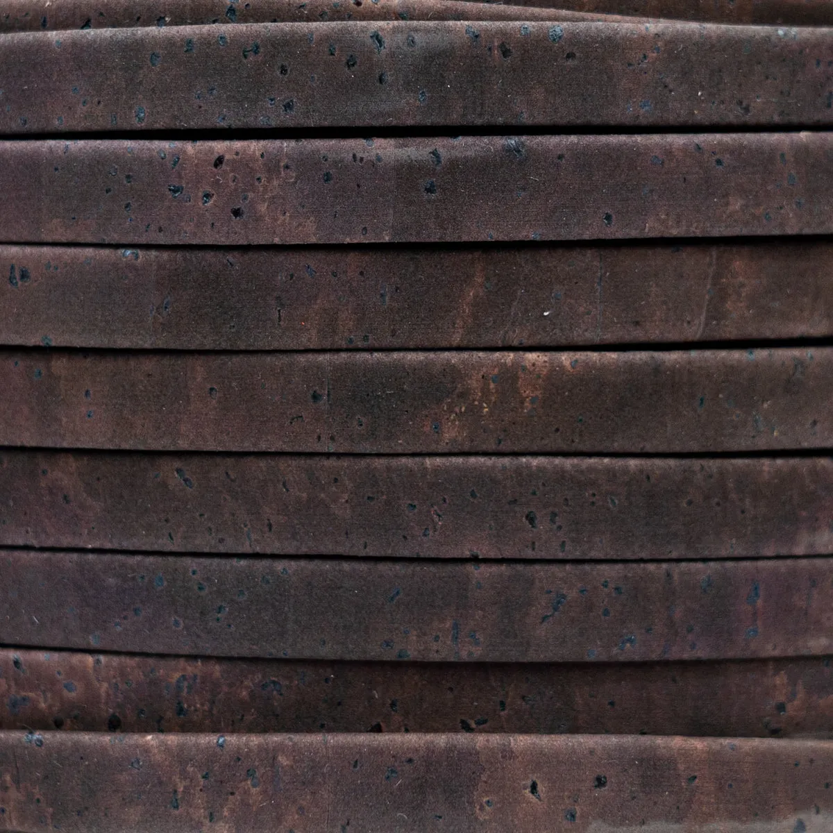 10mm falt brown cork cord COR-638 (10meters)
