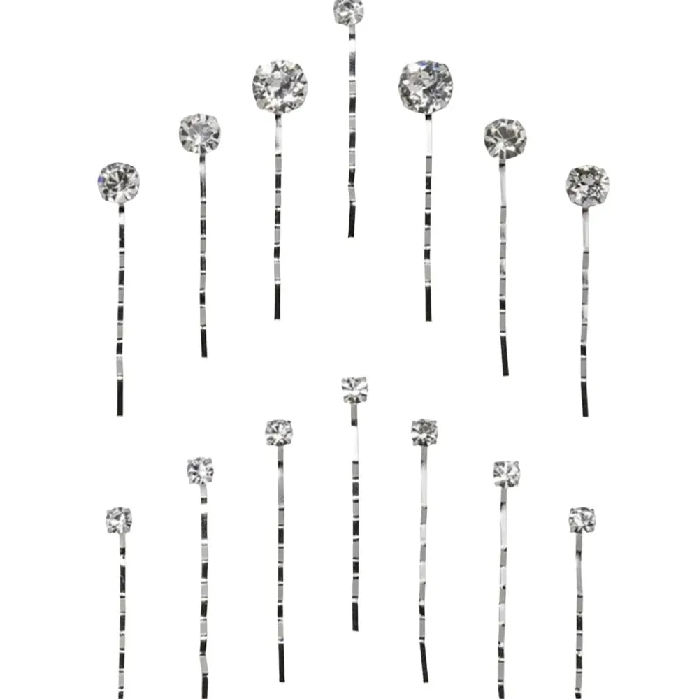 14-Piece Rhinestone Hairpins