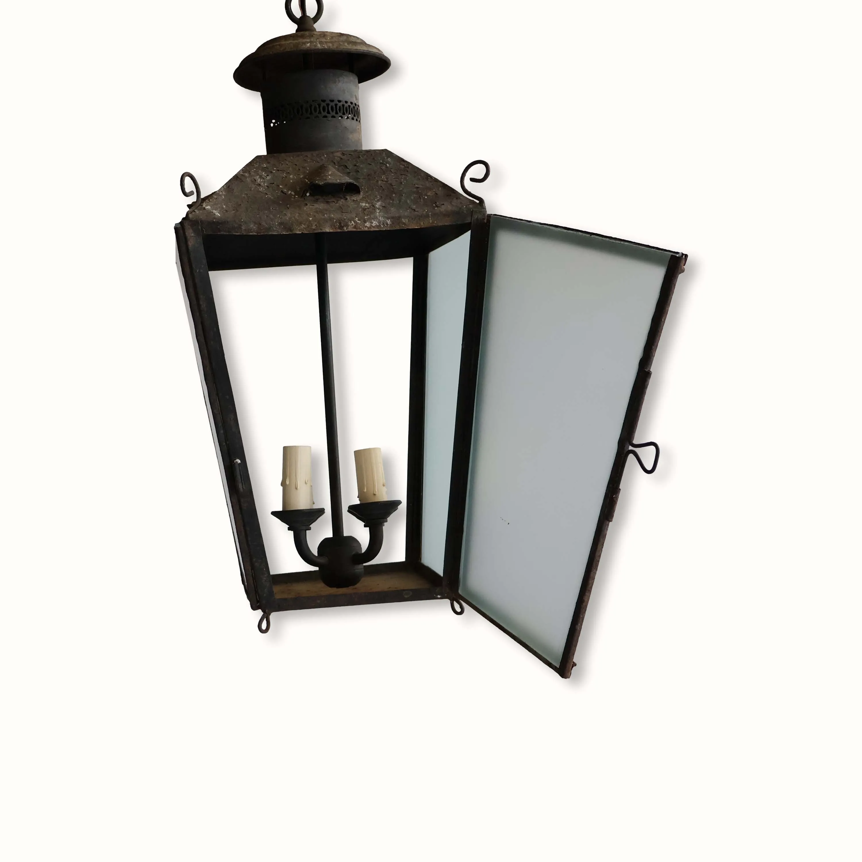 19th Century French Metal Hanging Pendant