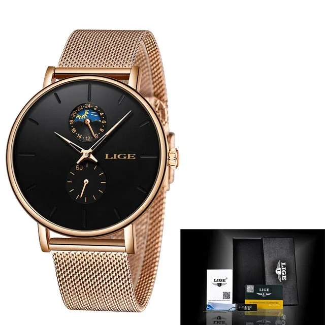 2019 New LIGE Simple Mens Watches
