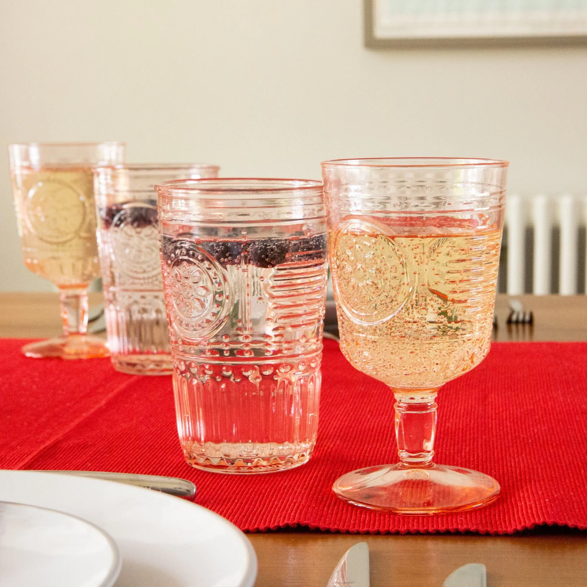 320ml Romantic Wine Glasses - Pack of Four - By Bormioli Rocco