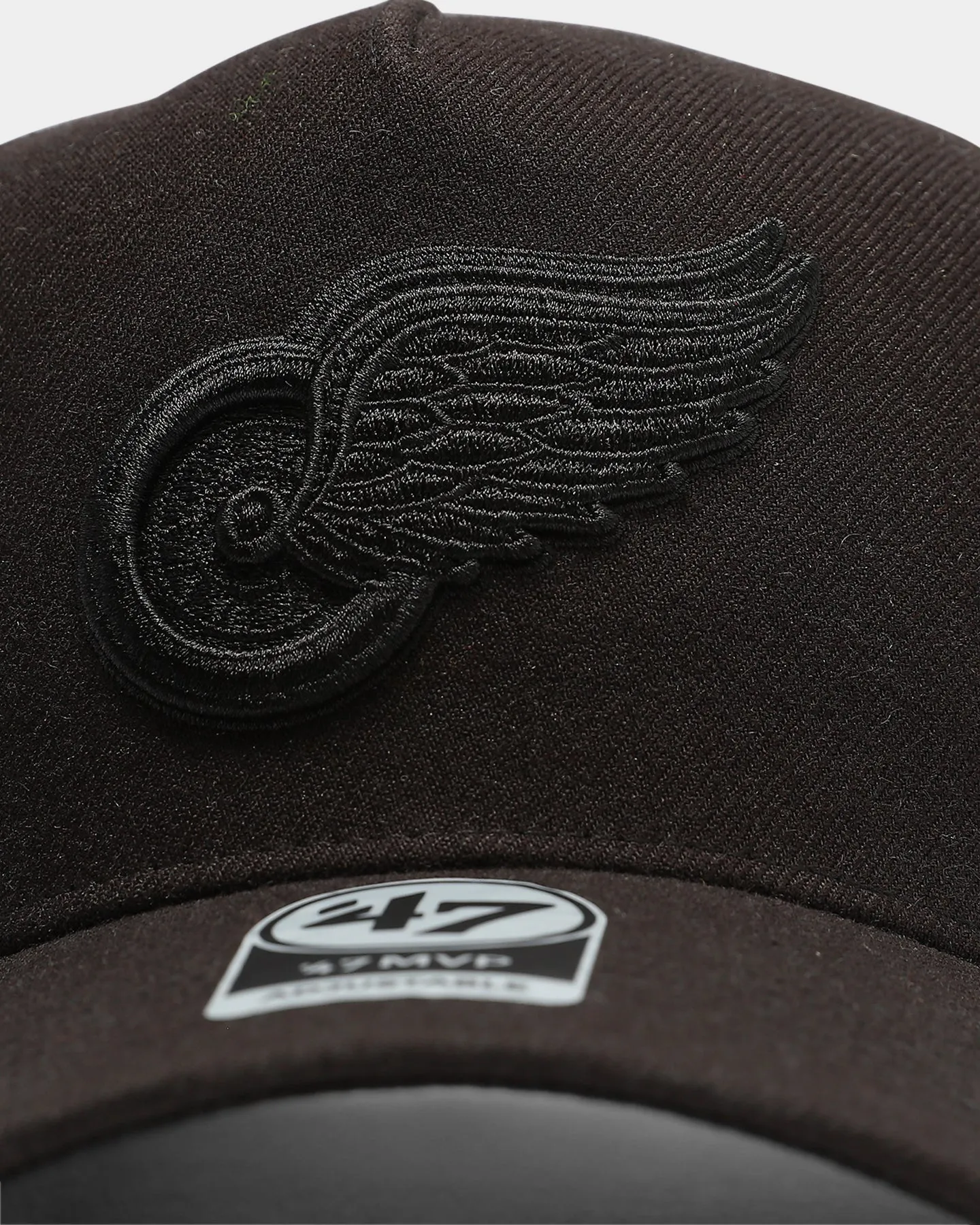 47 Brand Detroit Redwings Replica MVP DT Snapback Black/Black