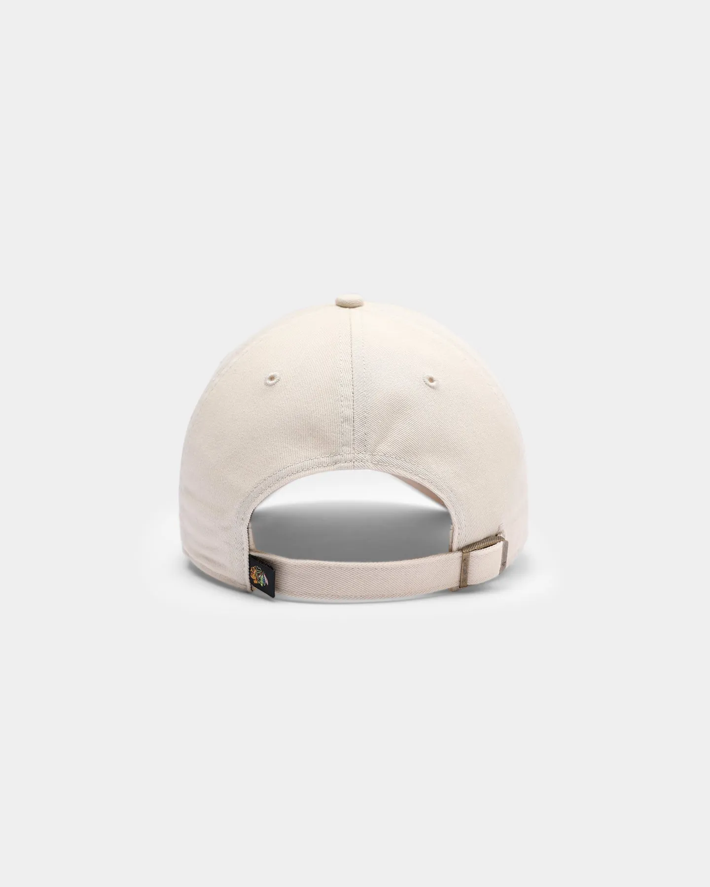 47 Brand Men's Chicago Blackhawks Clean Up Strapback Natural/Black