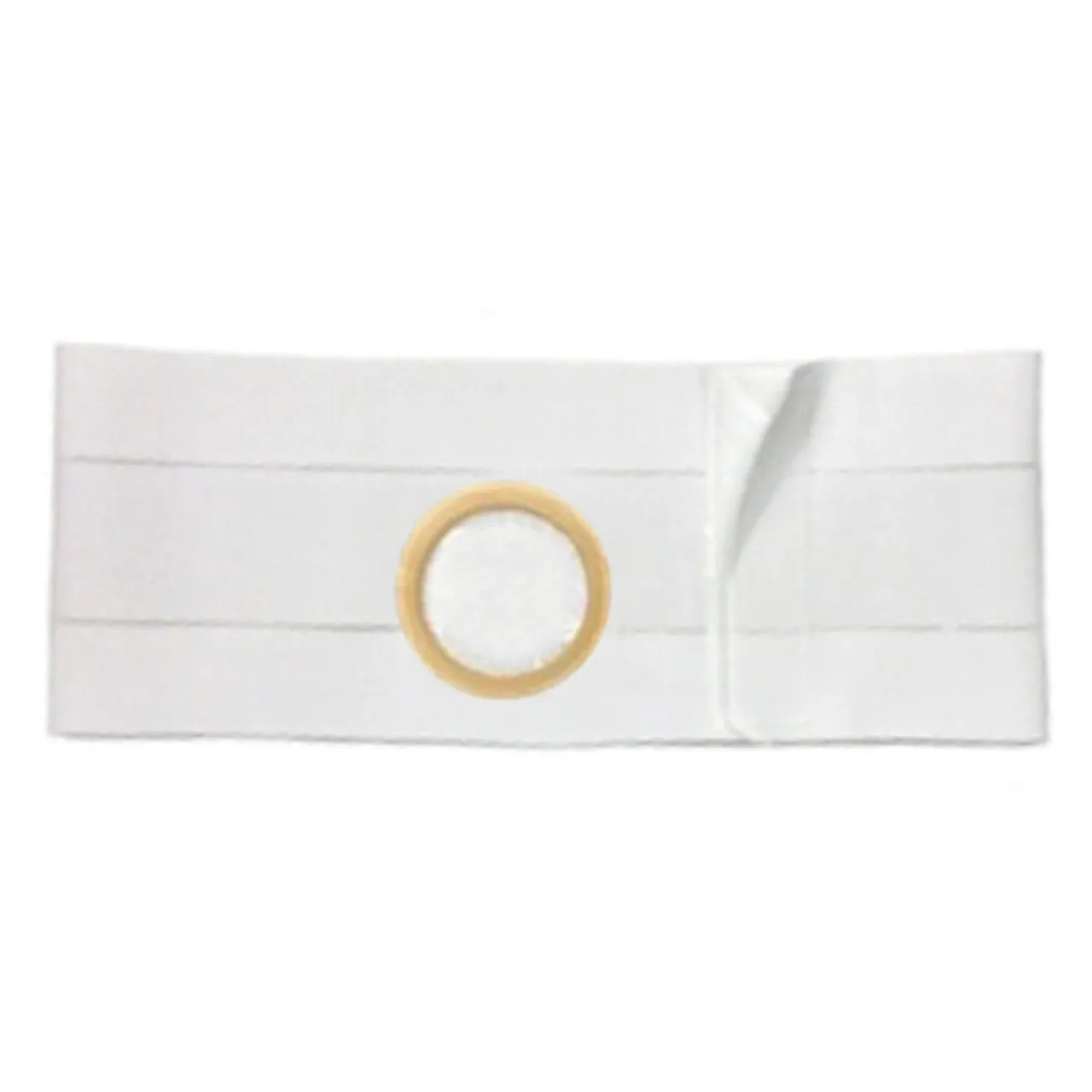 5" White, Regular Elastic, Flat Panel Belt, Extra Large, 2-1/8" Center Opening