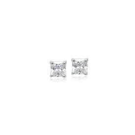 6mm Cubic Zirconia Solitaire Stud Earring