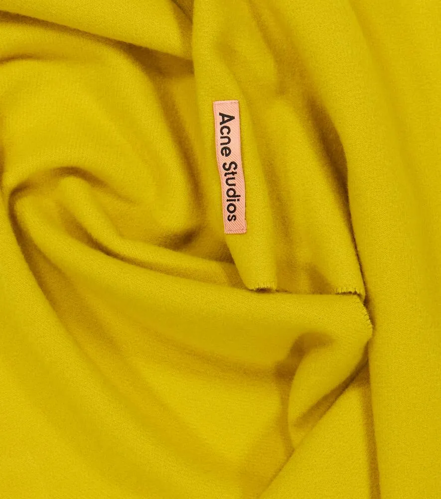 Acne Studios wool scarf, yellow