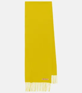 Acne Studios wool scarf, yellow