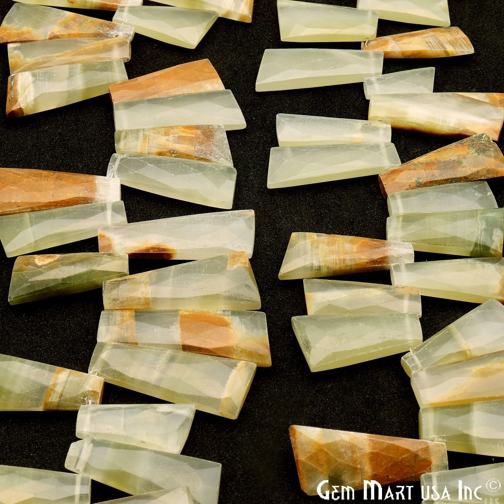 Afgani Onyx Rough Beads, 8 Inch Gemstone Strands, Drilled Strung Briolette Beads, Free Form, 28x10mm
