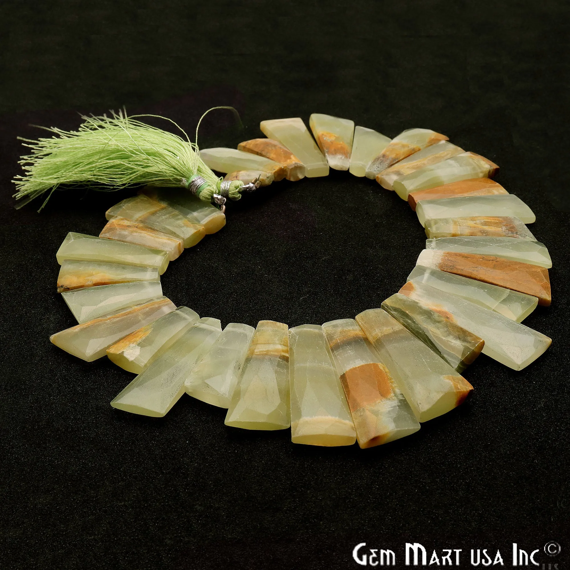 Afgani Onyx Rough Beads, 8 Inch Gemstone Strands, Drilled Strung Briolette Beads, Free Form, 28x10mm