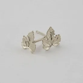 Alex Monroe Vine Leaf Stud Earrings