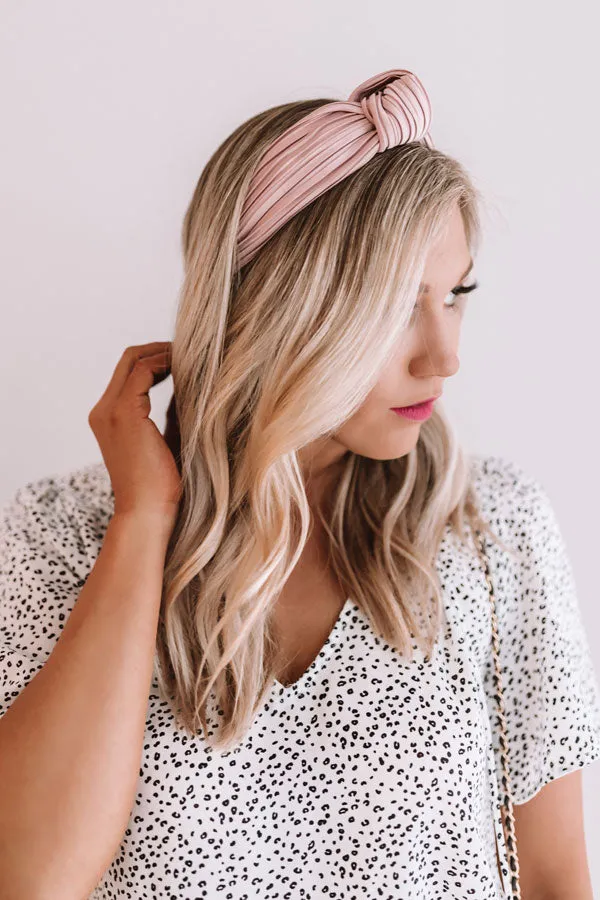 All Caught Up Headband in Blush