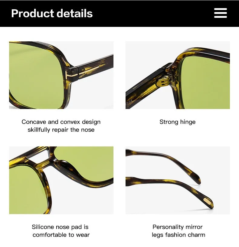 Amari Unisex Glasses - Hawksbill/Green