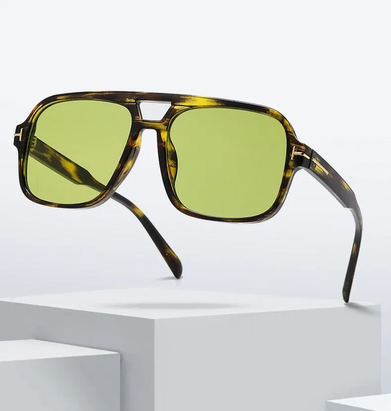 Amari Unisex Glasses - Hawksbill/Green