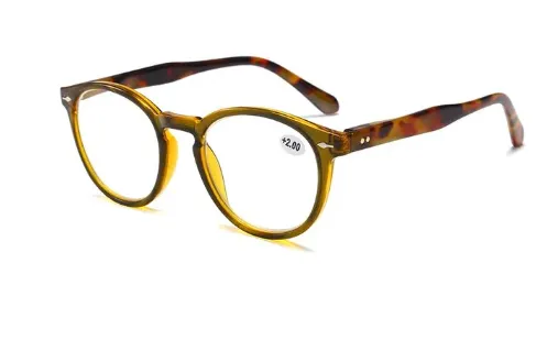 Anti Blue Round Plastic Frame Reading Glasses