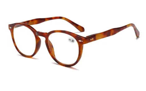 Anti Blue Round Plastic Frame Reading Glasses