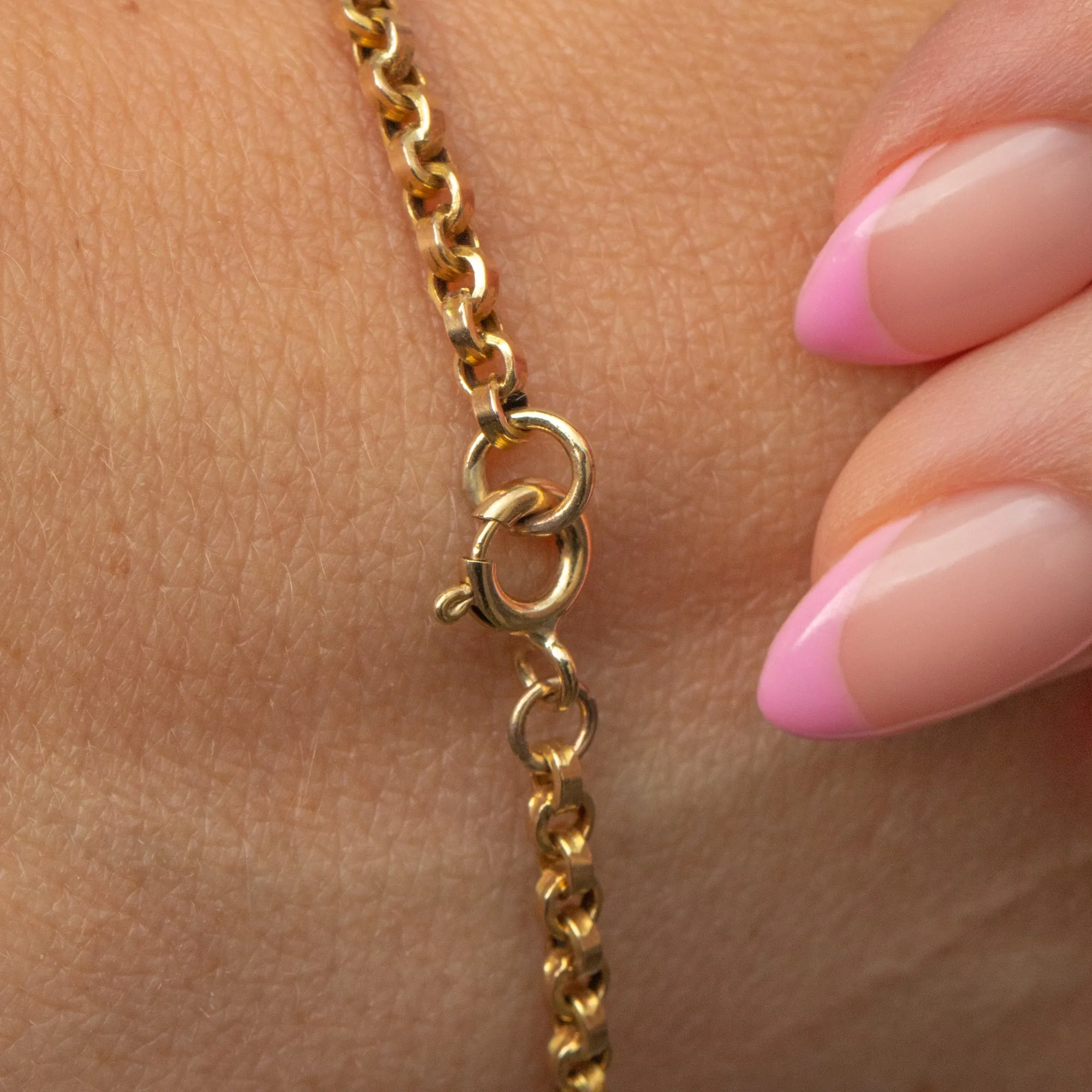 Antique 9ct Gold Belcher Bracelet