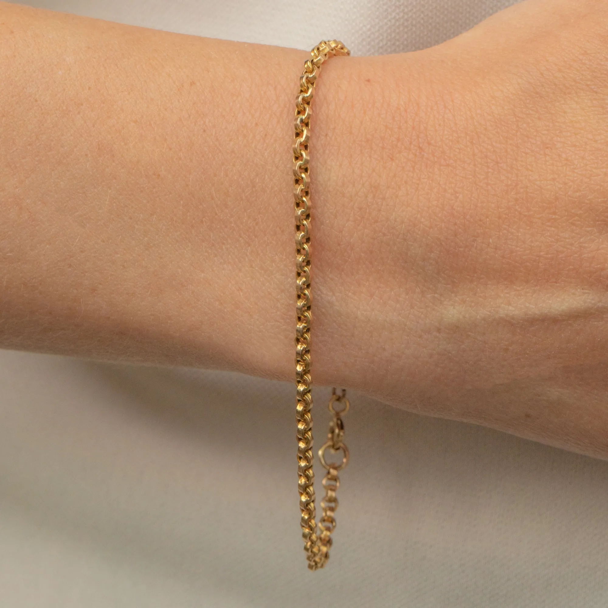 Antique 9ct Gold Belcher Bracelet