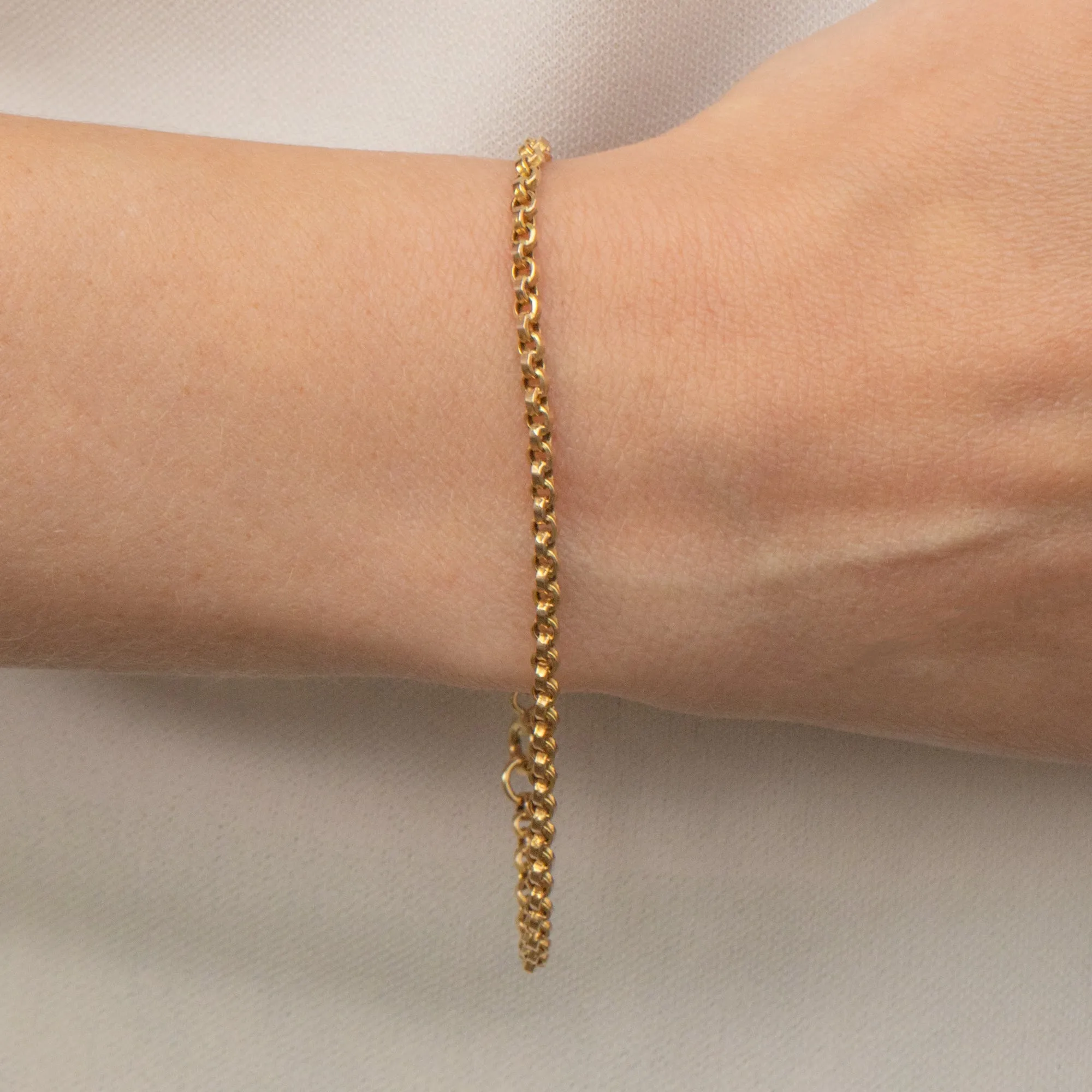 Antique 9ct Gold Belcher Bracelet