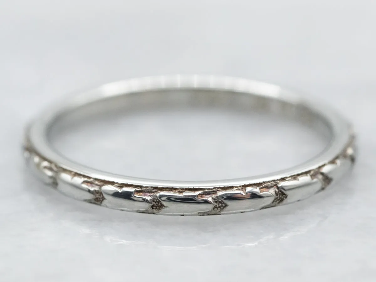 Antique Orange Blossom Patterned Band