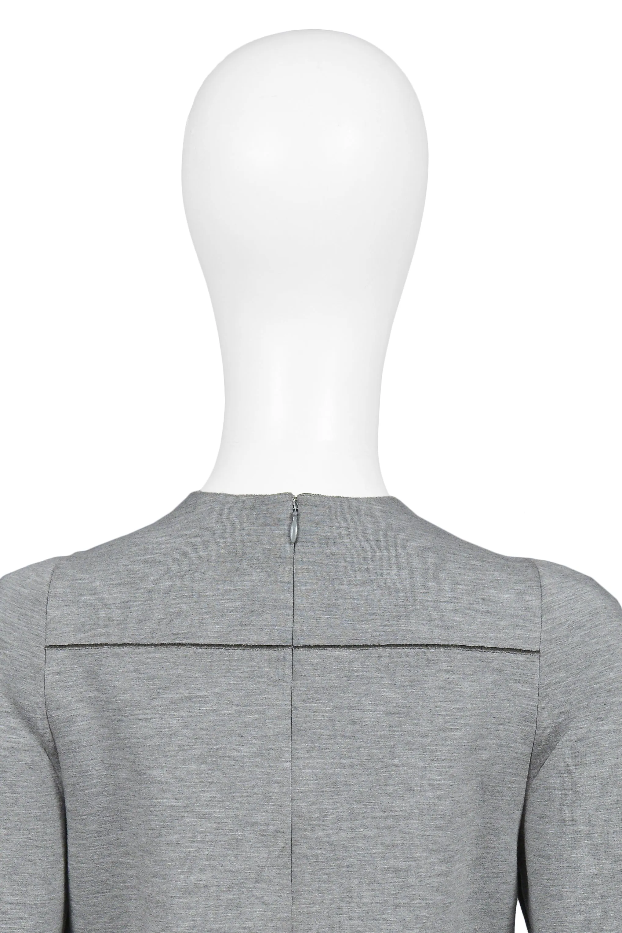 BALENCIAGA BY GHESQUIERE GREY NEOPRENE TOP 2008