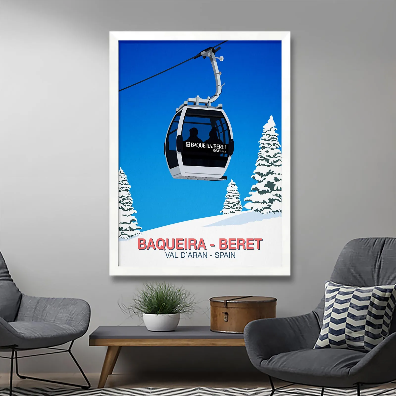 Baqueira Beret ski poster