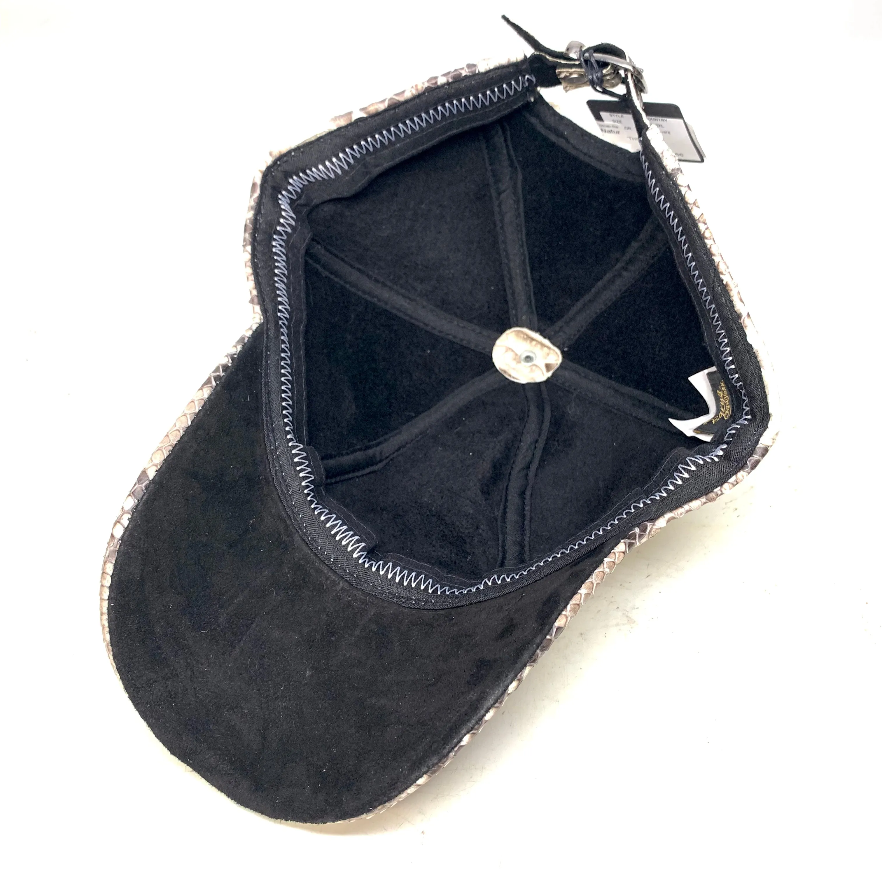 Barya NewYork All-Over Natural Python Strap-Back Base Ball Hat