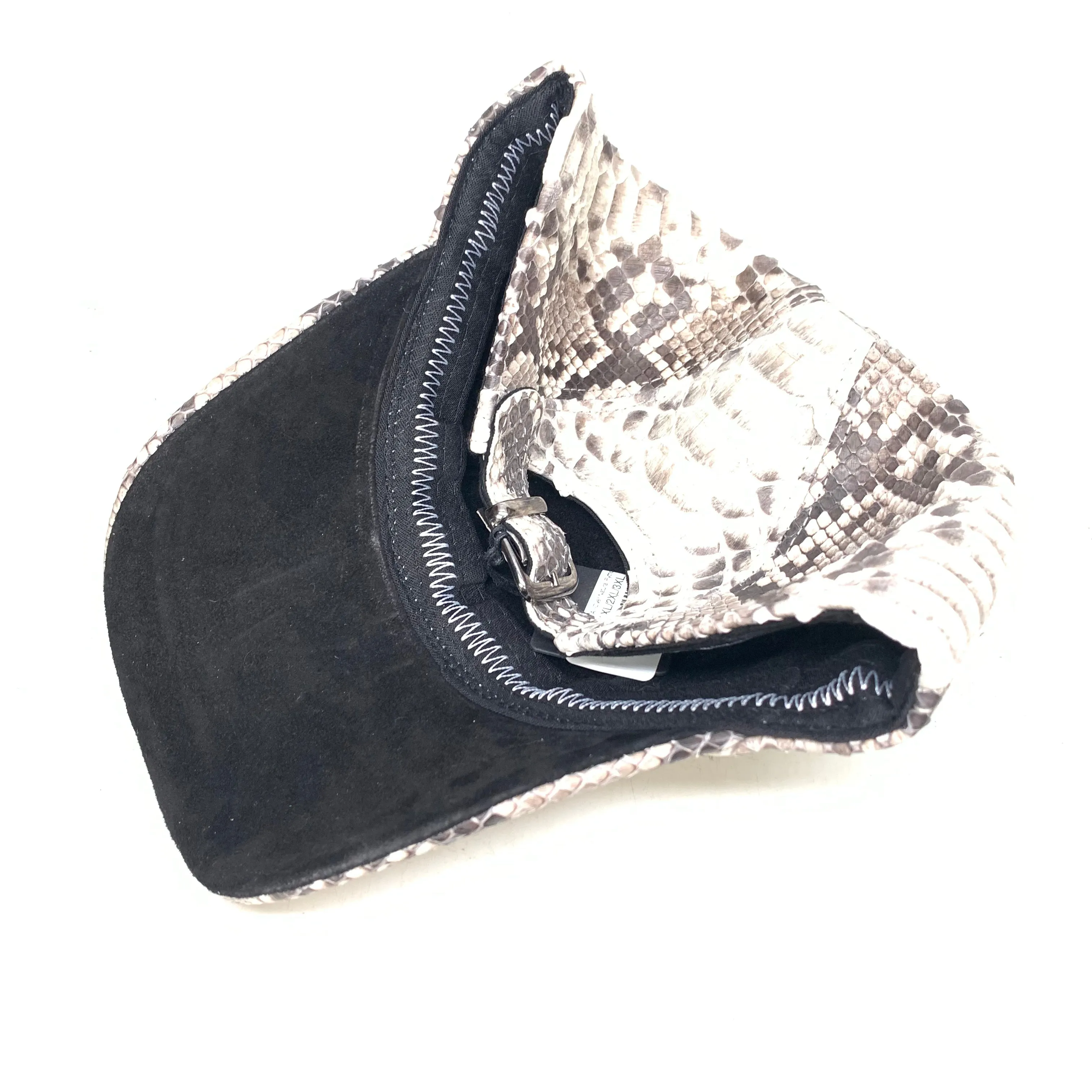 Barya NewYork All-Over Natural Python Strap-Back Base Ball Hat