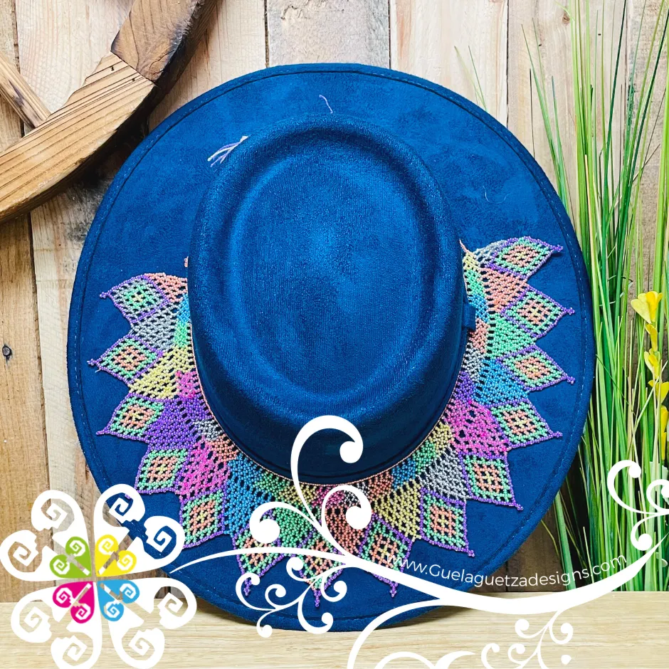 Beaded Rhombus Toquilla Hat - Hatband