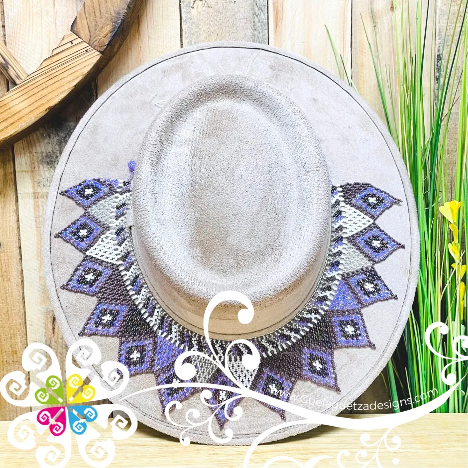 Beaded Rhombus Toquilla Hat - Hatband
