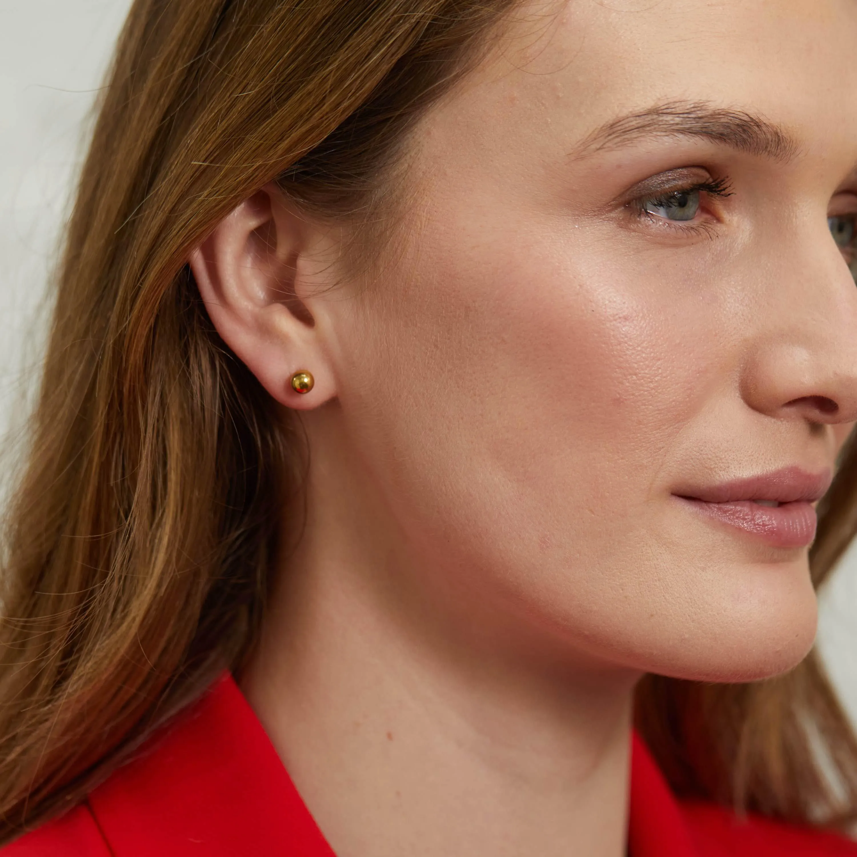 Beaufort Gold Vermeil Ball Stud Earrings