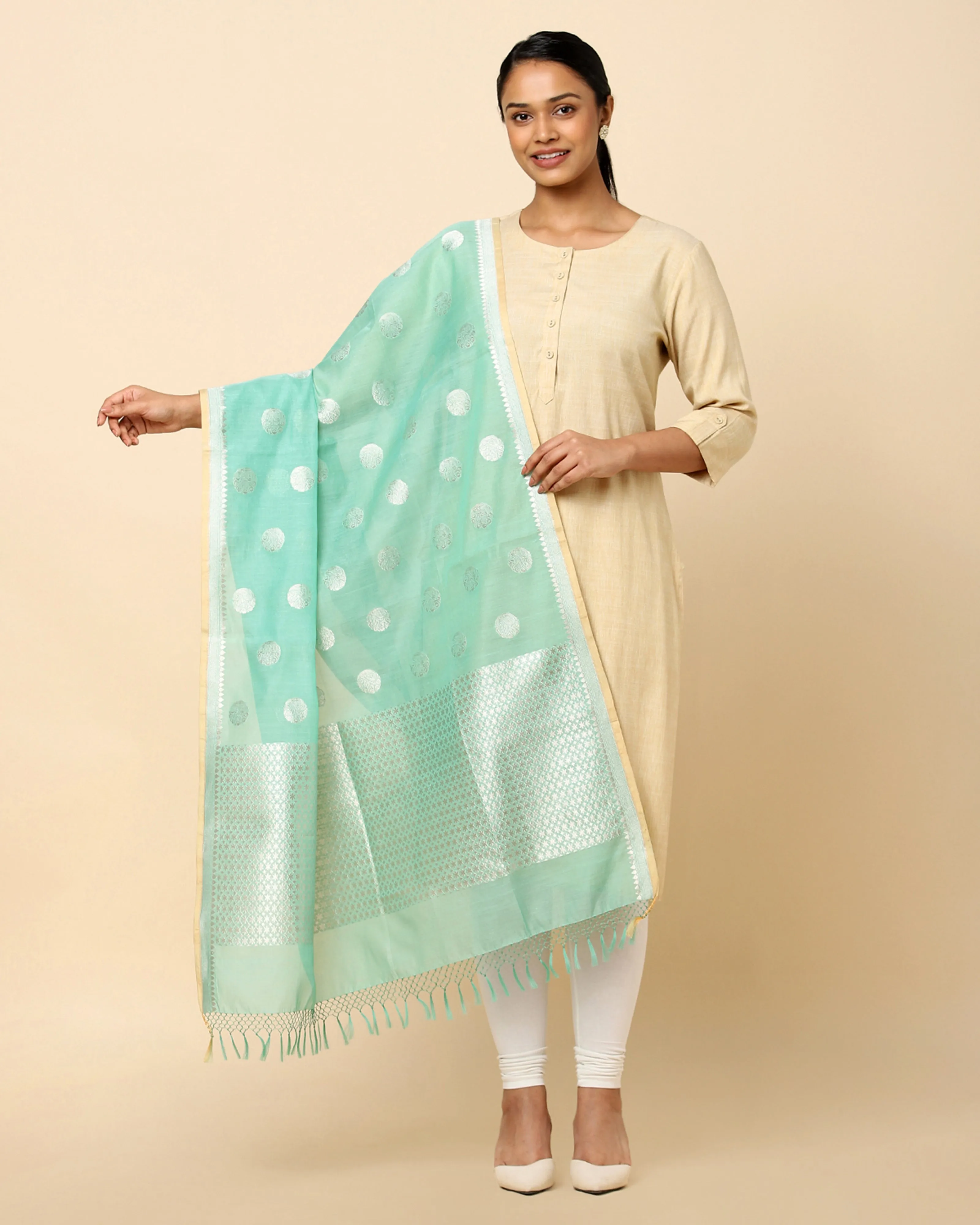 Bhairavi Kadwa Silk Cotton Dupatta