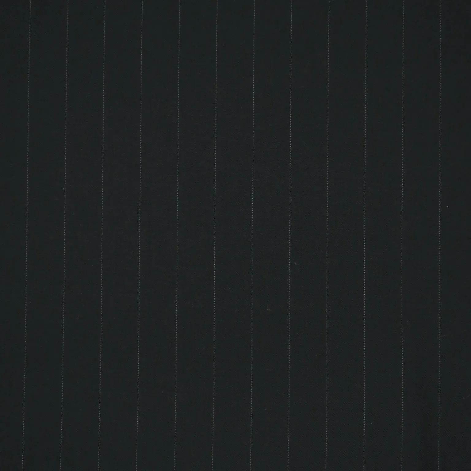 Black with Silver Pin Stripe Exclusive Super 120's Wool Suiting Fabric