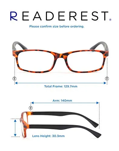 Blue-Light-Blocking-Reading-Glasses-Tortoise-Black-0-00-Magnification-Computer-Glasses