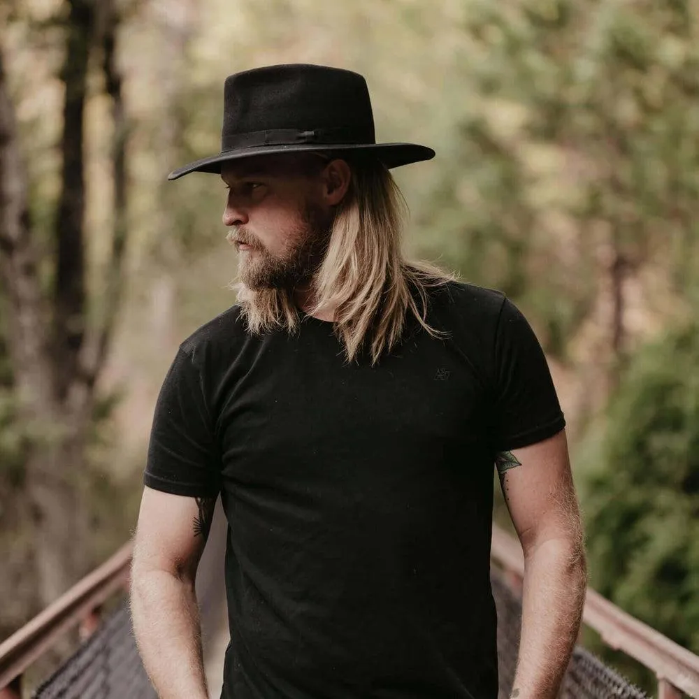 Bondi | Mens Wide Brim Felt Fedora Hat