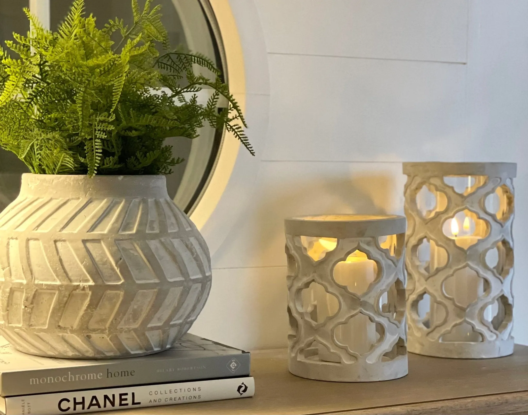 Cadiz Stone Candle Holder