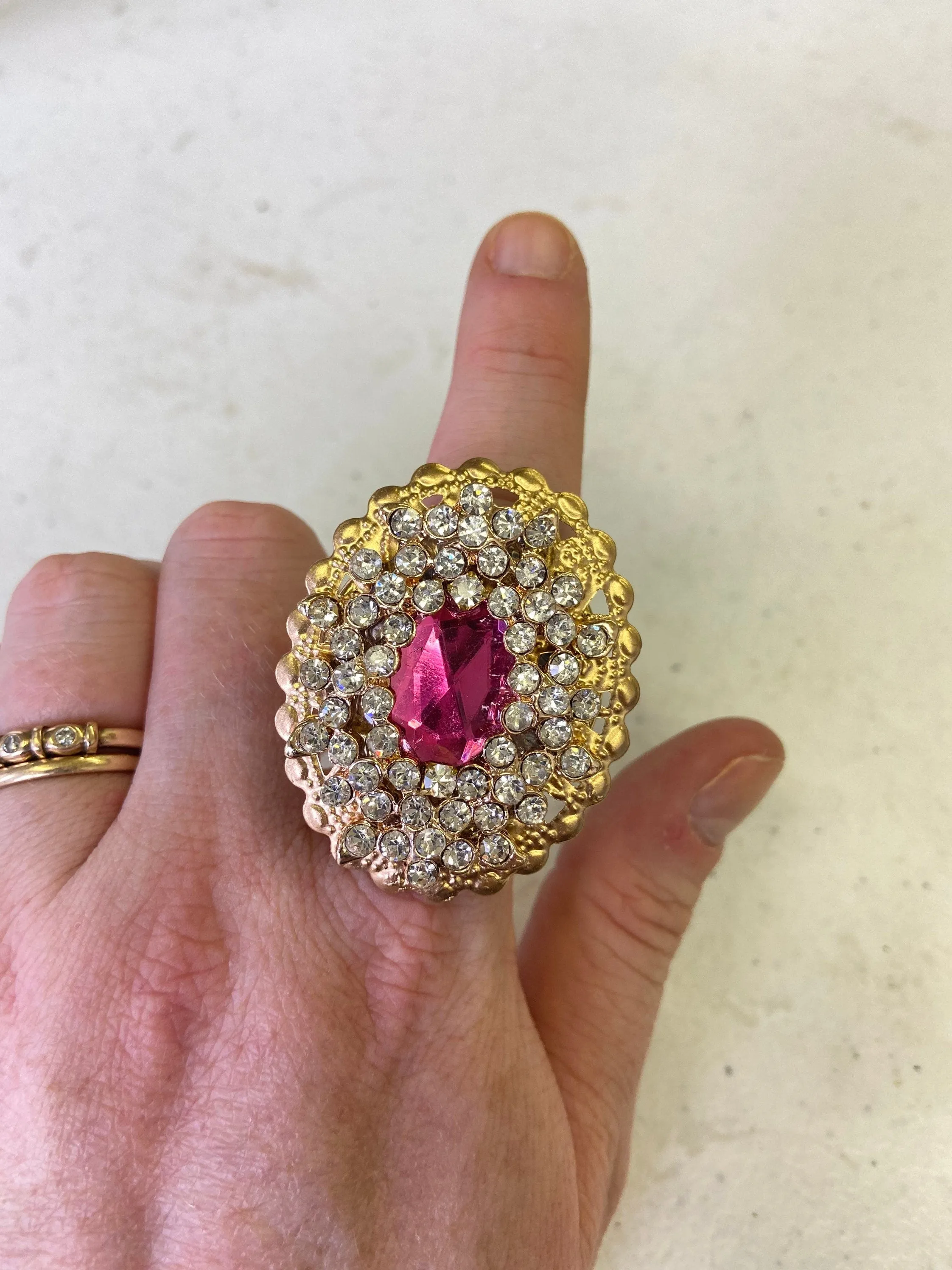 Carnation Statement Ring