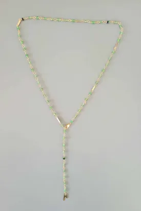 Cobamae Baguette Necklace - Green