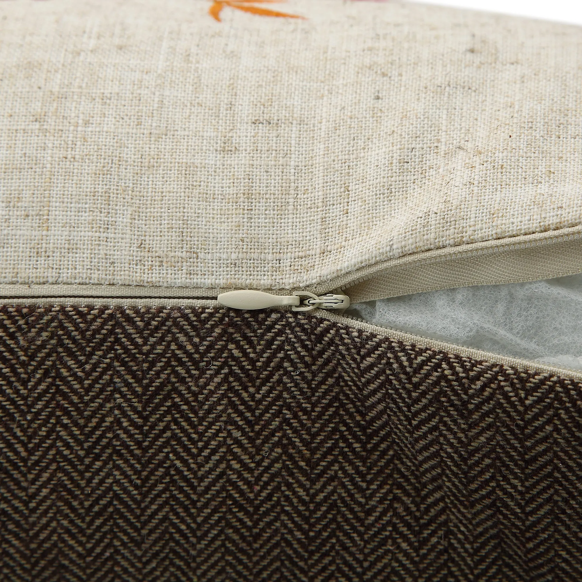 Country Collection Robin Embroidered Linen Blend Cushion