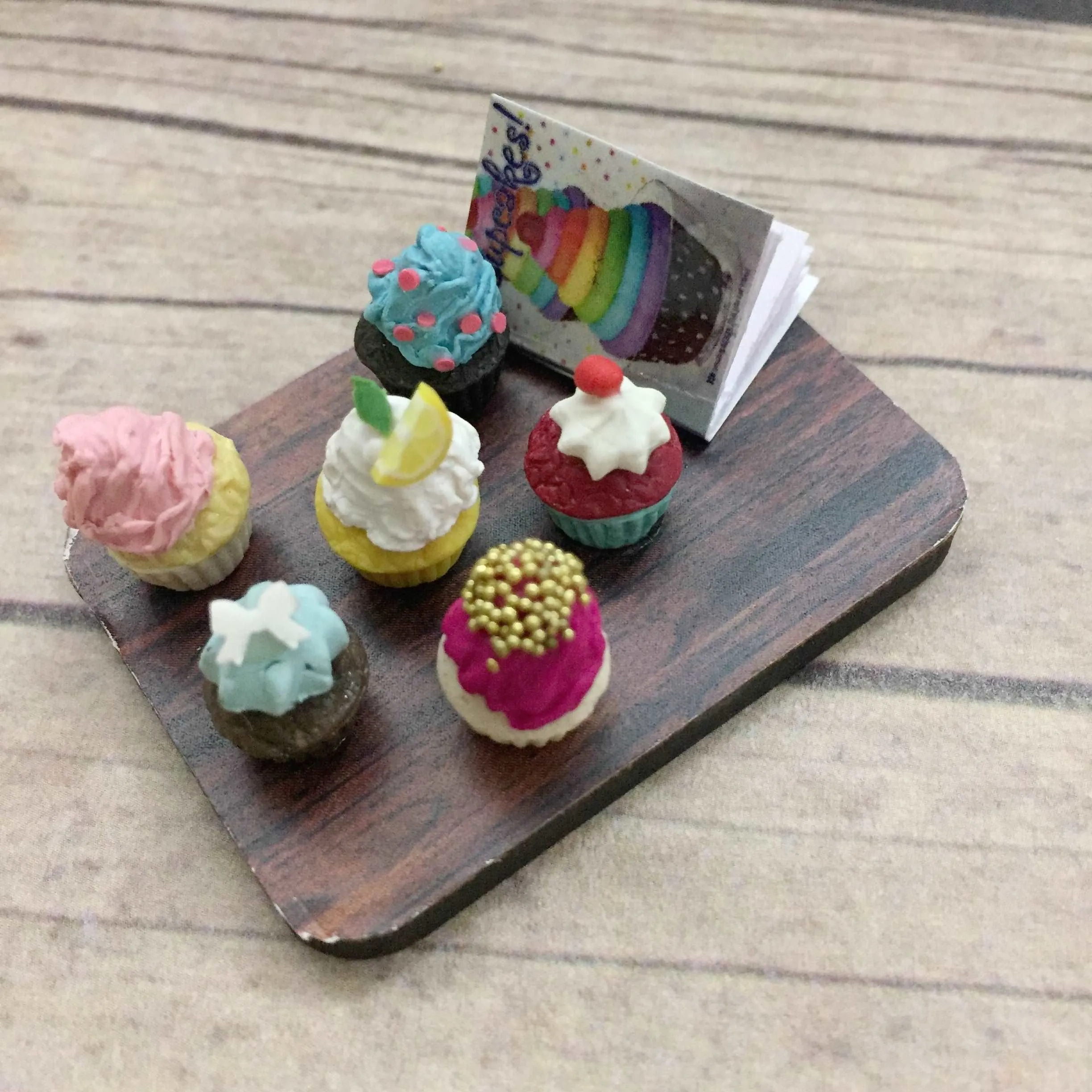 Cupcake Platter Variety Miniature Food Magnet