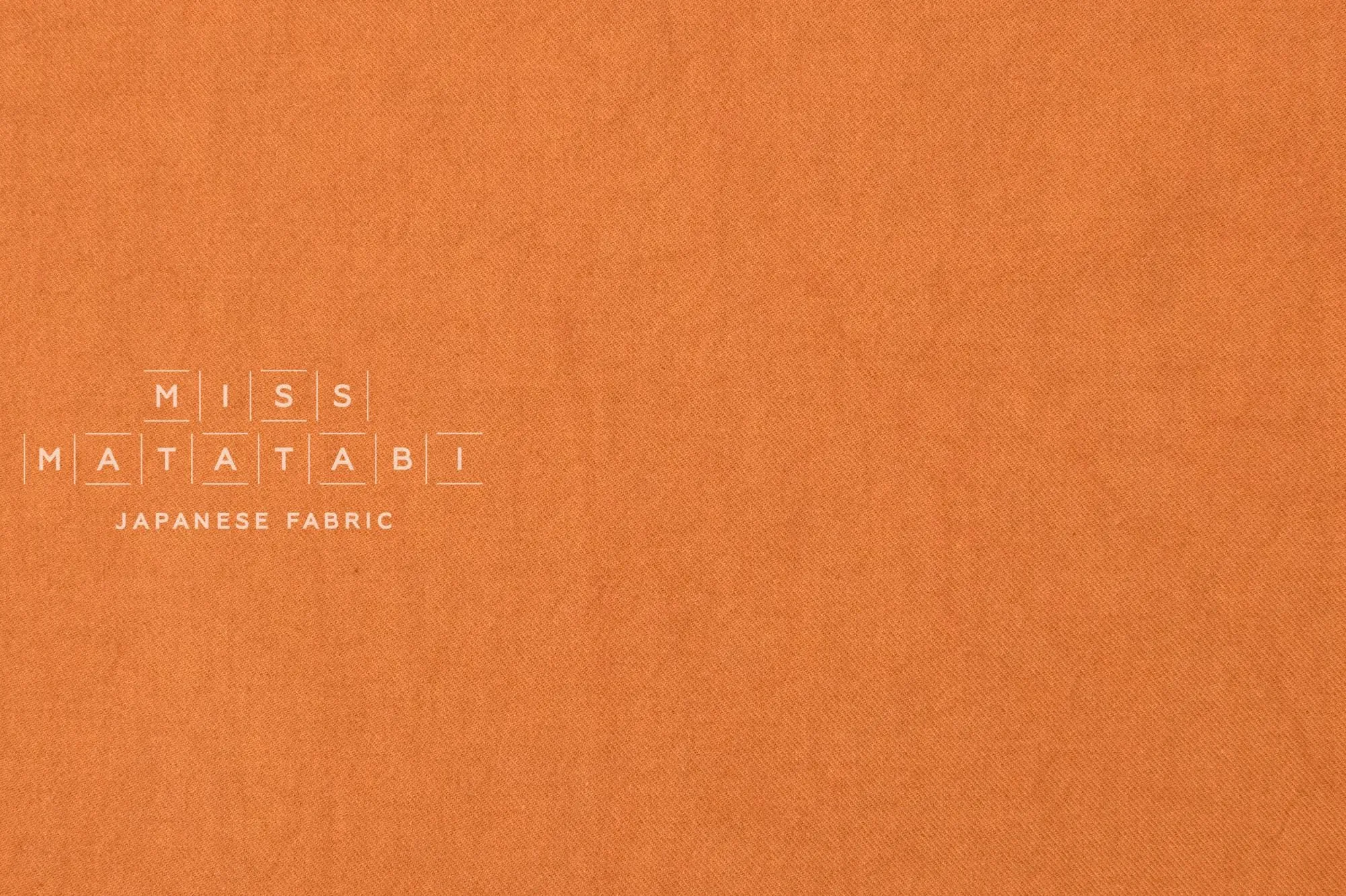 DEADSTOCK Shokunin Collection Shusseidaki Linen Wool Blend - orange