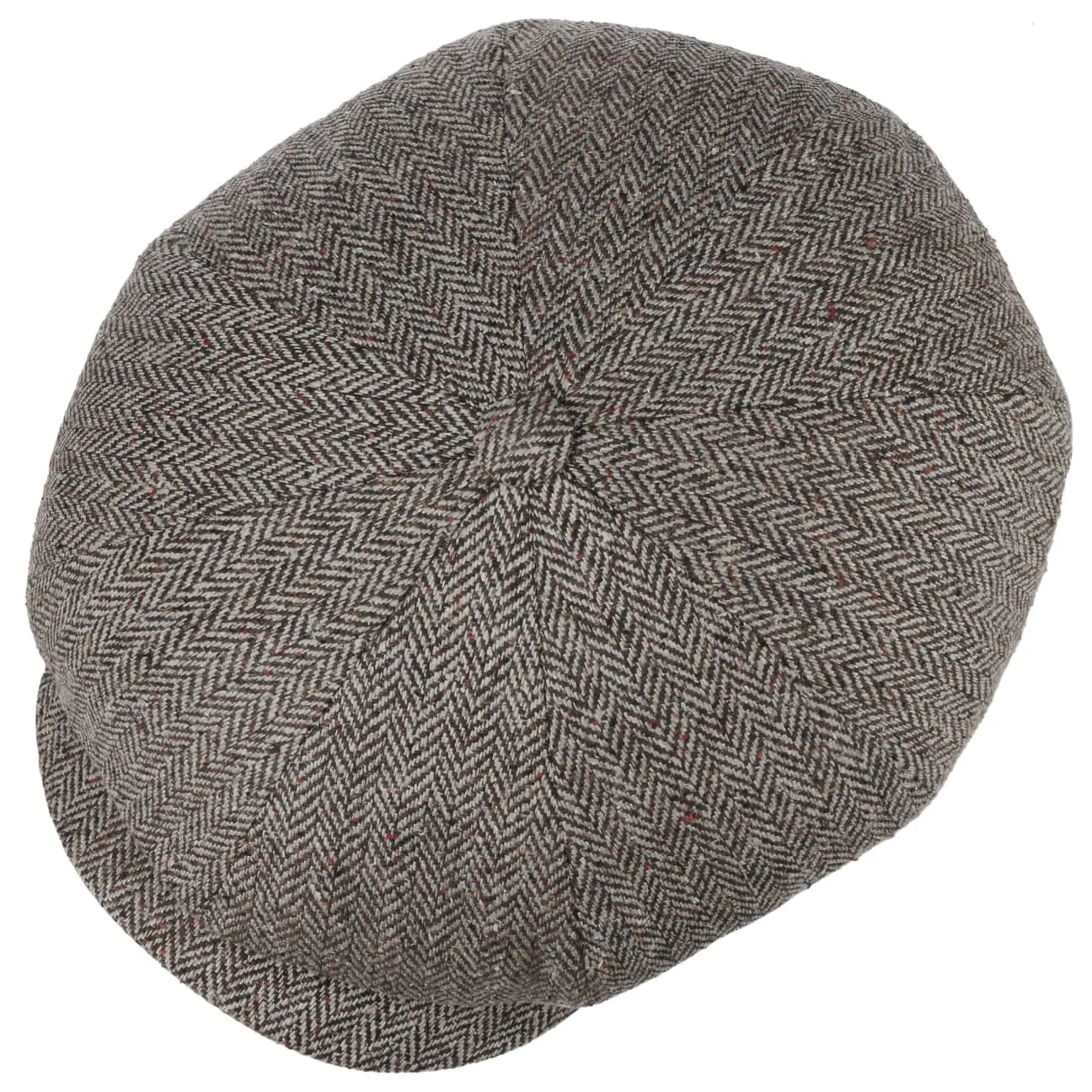 Eight Panel Cap Silk Herringbone by JJ Hats