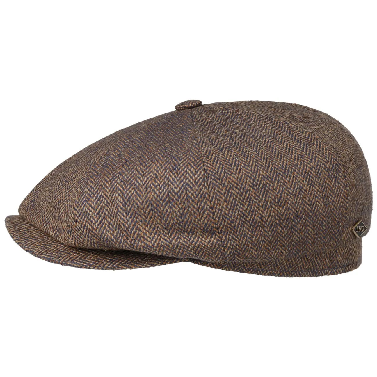 Eight Panel Cap Silk Herringbone by JJ Hats