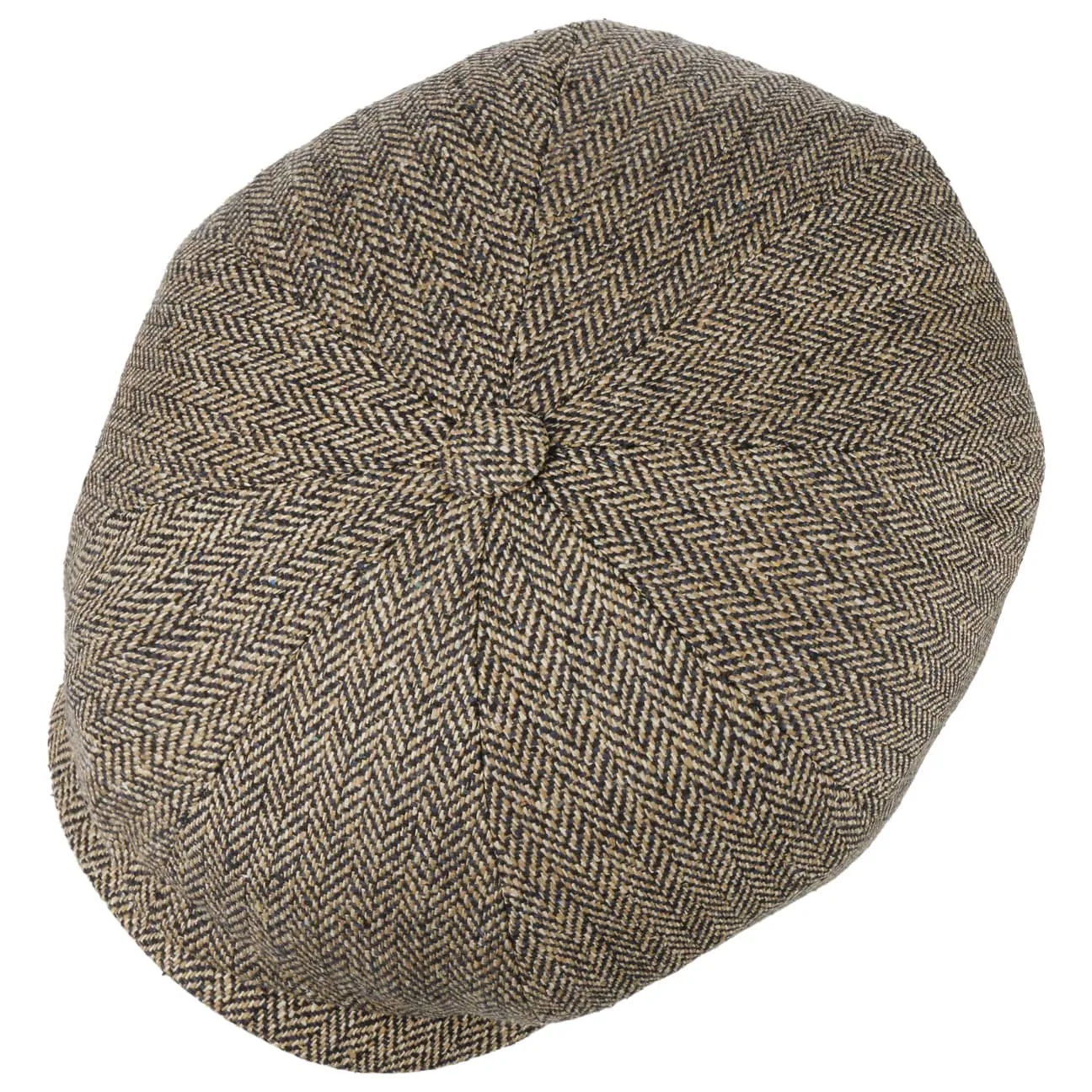 Eight Panel Cap Silk Herringbone by JJ Hats