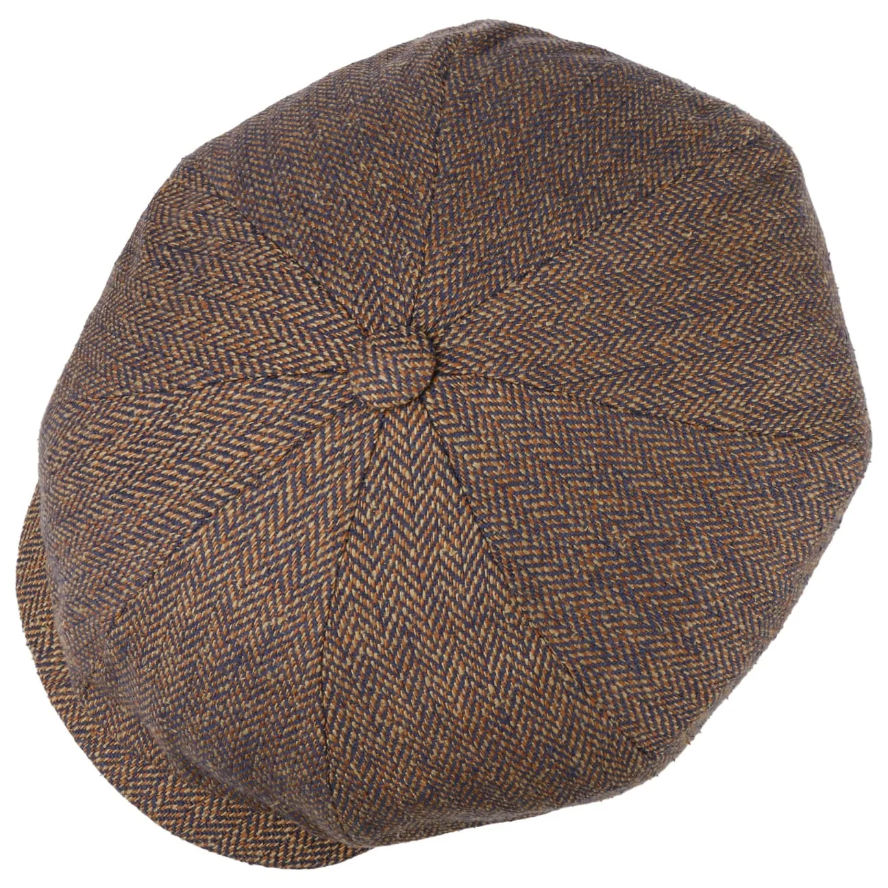 Eight Panel Cap Silk Herringbone by JJ Hats