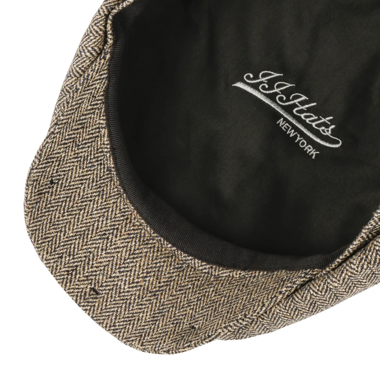 Eight Panel Cap Silk Herringbone by JJ Hats