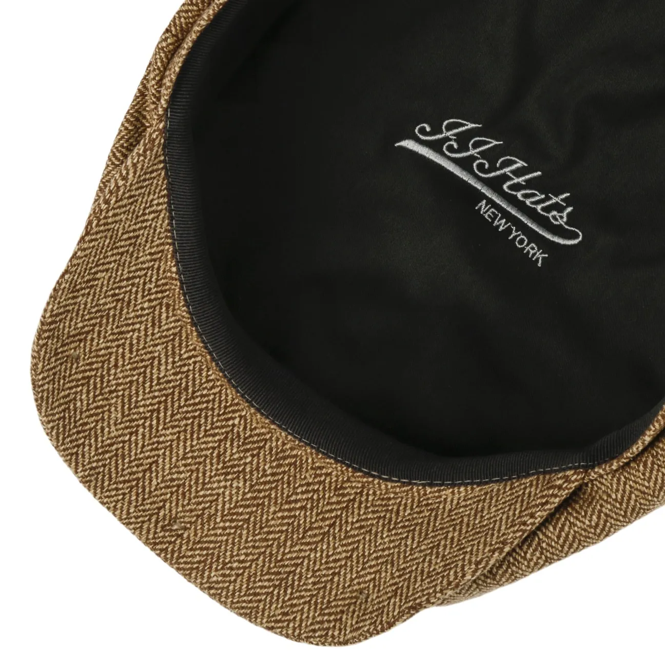Eight Panel Cap Silk Herringbone by JJ Hats