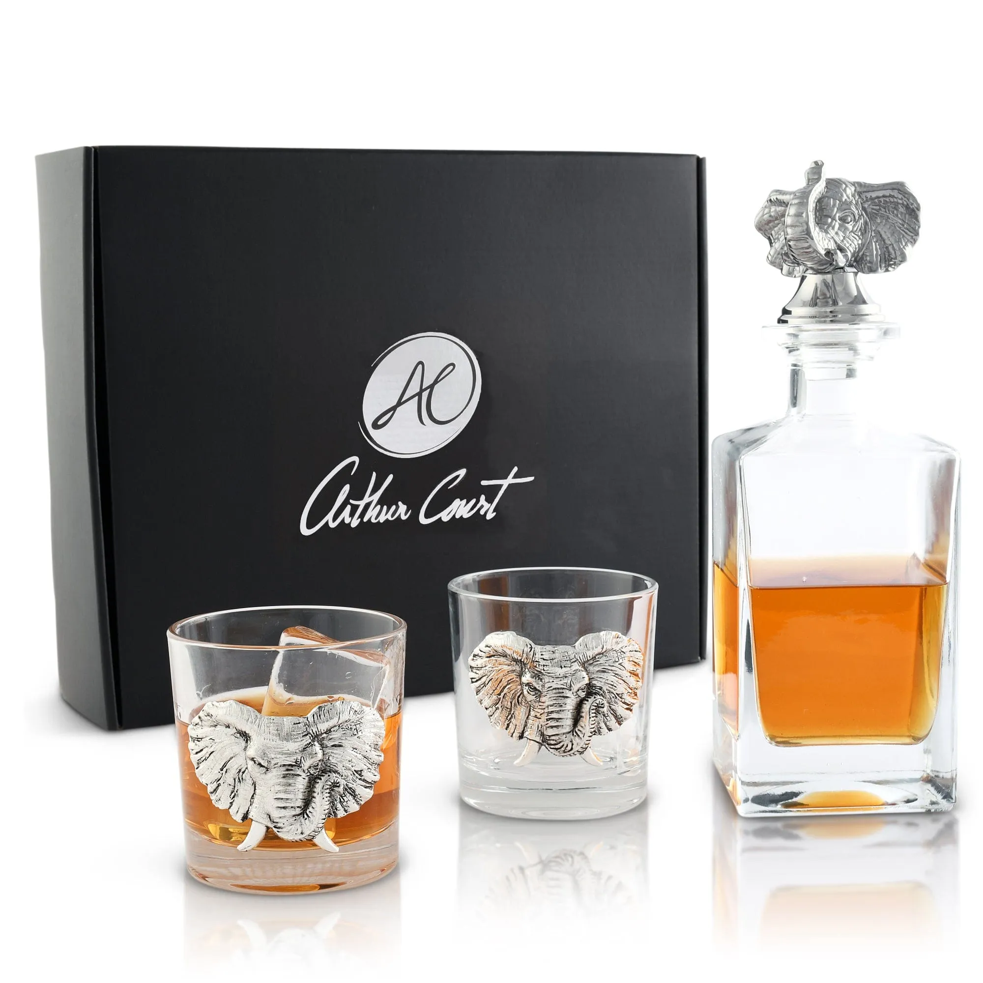 Elephant Decanter Set with Glasses