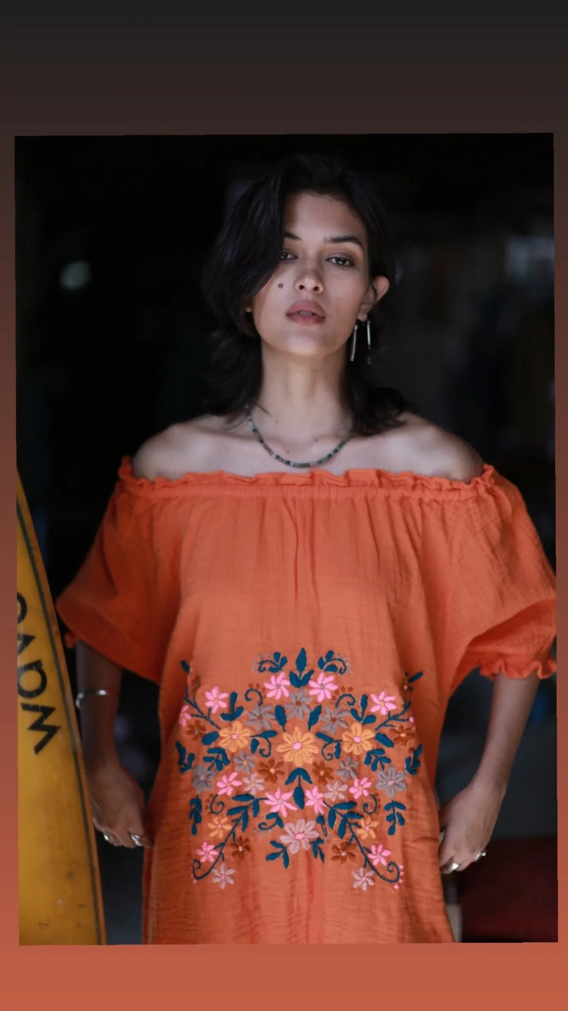 EMBROIDERED DRESS QUINCY