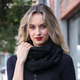 Faux Sherpa Lining Knit Infinity